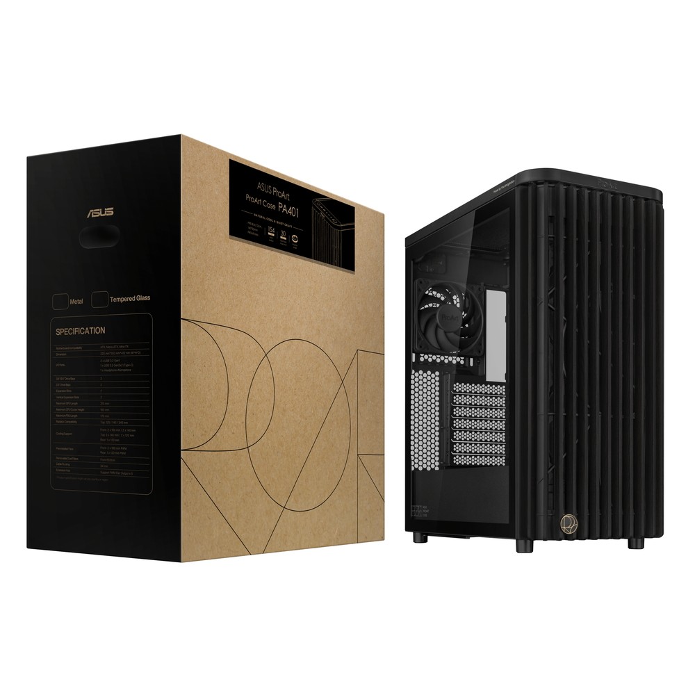 PCケース「ProArt PA401 Wood Edition」2製品が発売｜株式会社